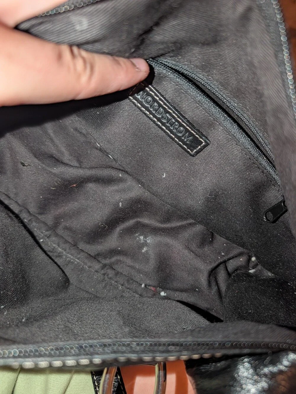 Vintage Nordstrom Black Leather Handbag